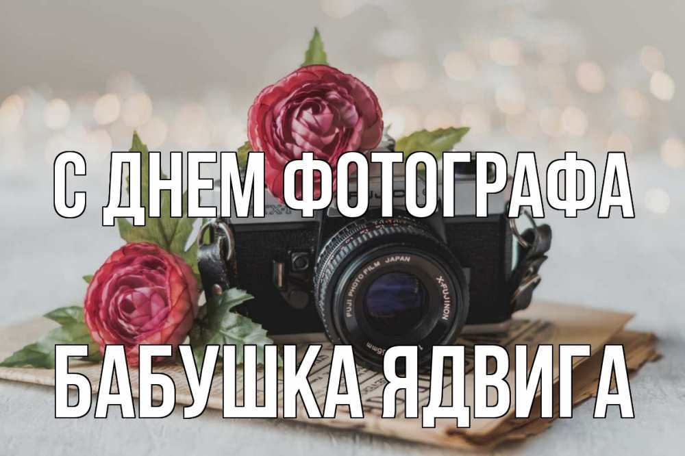 Открытка на каждый день с именем, Бабушка-Ядвига С днем фотографа с днем фотографа Прикольная открытка с пожеланием онлайн скачать бесплатно 