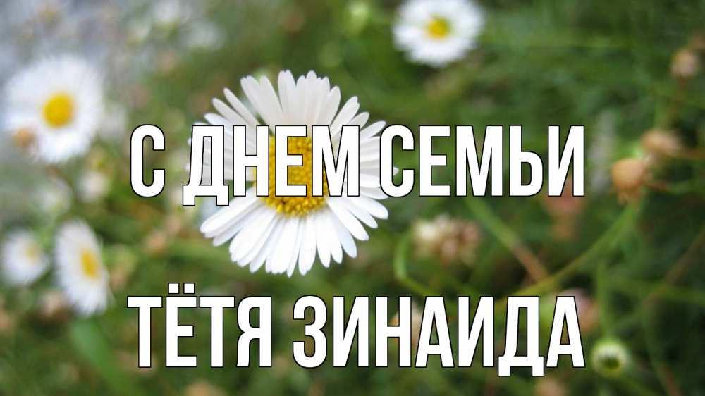 Открытка на каждый день с именем, Тётя-Зинаида С днем семьи с днем семьи Прикольная открытка с пожеланием онлайн скачать бесплатно 