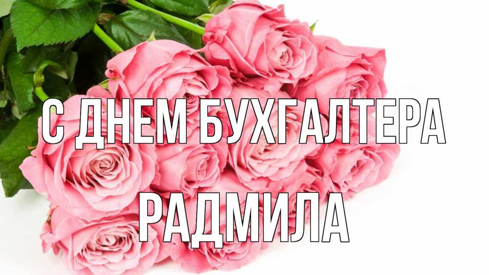 Открытка на каждый день с именем, Радмила С днем бухгалтера с днем бухгалтера 2 Прикольная открытка с пожеланием онлайн скачать бесплатно 