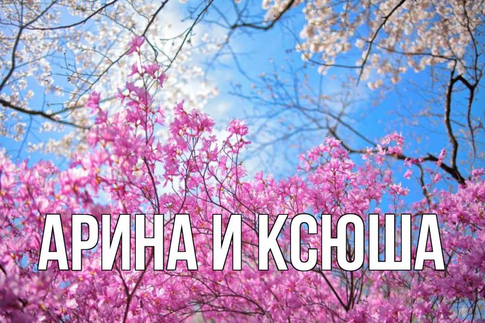 Открытка на каждый день с именем, Арина-и-Ксюша Главная С 1 мая Прикольная открытка с пожеланием онлайн скачать бесплатно 