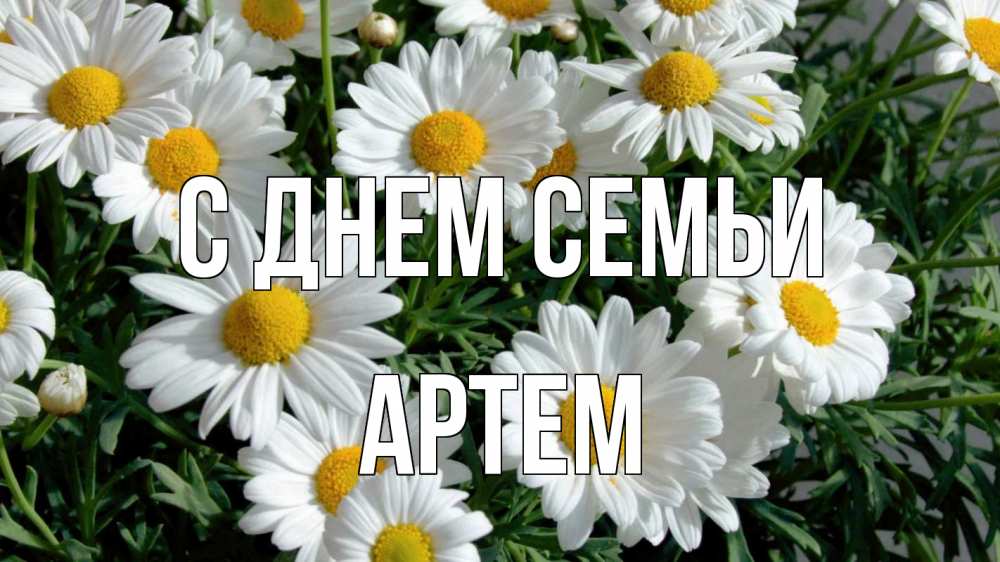 Открытка на каждый день с именем, Артем С днем семьи с днем семьи Прикольная открытка с пожеланием онлайн скачать бесплатно 