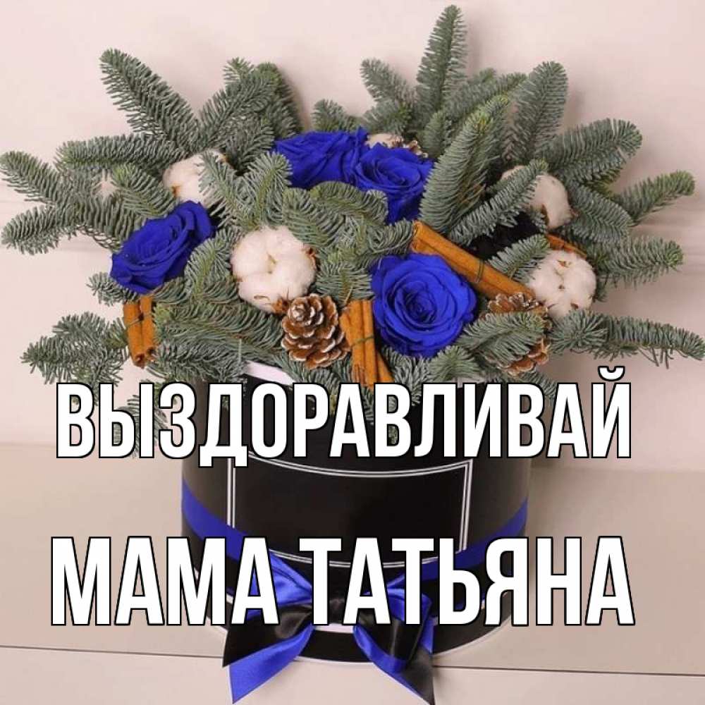Открытка на каждый день с именем, Мама-Татьяна Выздоравливай короче кто то загрузил эти шишки Прикольная открытка с пожеланием онлайн скачать бесплатно 