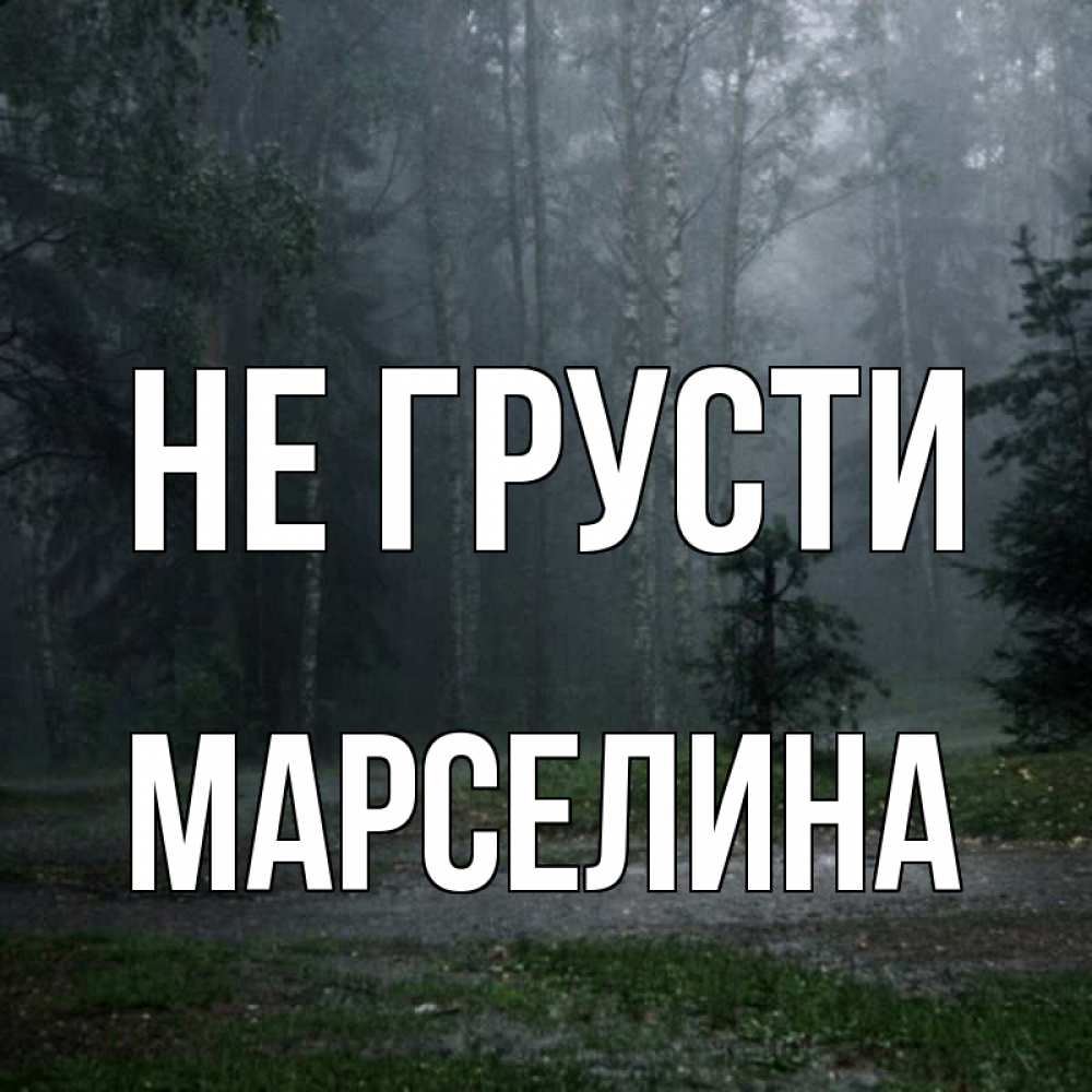 Открытка на каждый день с именем, Марселина Не грусти осень Прикольная открытка с пожеланием онлайн скачать бесплатно 