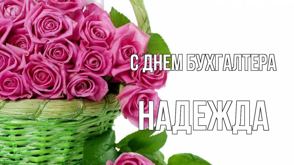 Открытка на каждый день с именем, Надежда С днем бухгалтера с днем бухгалтера Прикольная открытка с пожеланием онлайн скачать бесплатно 