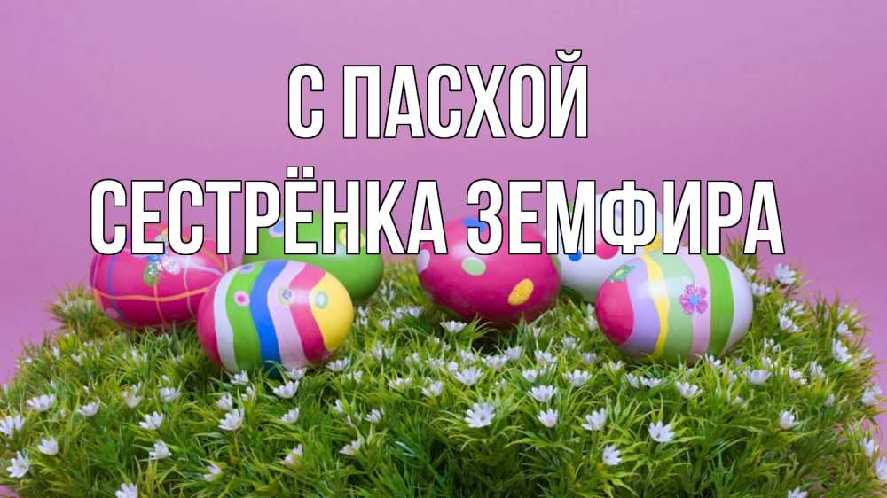 Открытка на каждый день с именем, Сестрёнка-Земфира С пасхой пасха Прикольная открытка с пожеланием онлайн скачать бесплатно 
