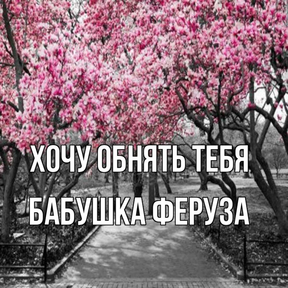 Открытка на каждый день с именем, Бабушка-Феруза Хочу обнять тебя обработанное фото Прикольная открытка с пожеланием онлайн скачать бесплатно 