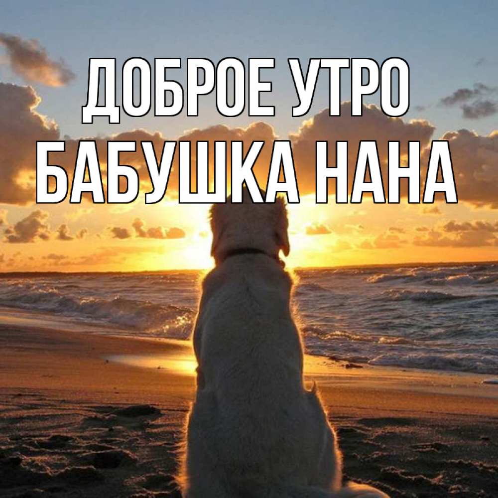 Открытка на каждый день с именем, Бабушка-Нана Доброе утро восход солнца Прикольная открытка с пожеланием онлайн скачать бесплатно 