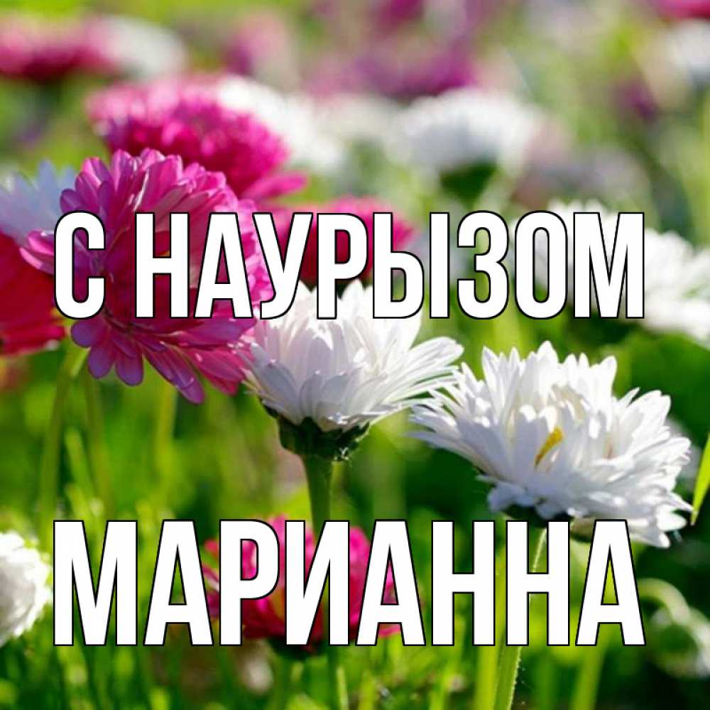 Открытка на каждый день с именем, Марианна С наурызом праздник весны наурыз красота Прикольная открытка с пожеланием онлайн скачать бесплатно 