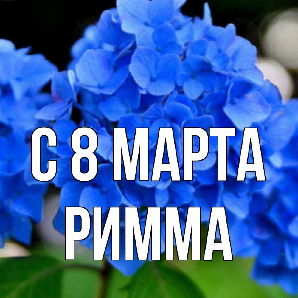 Картинка С 8 МАРТА, Римма