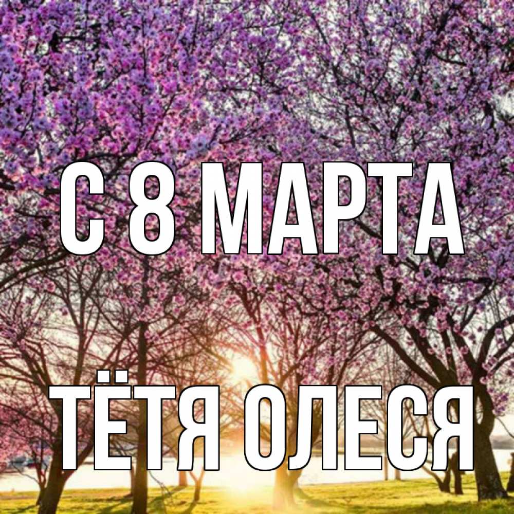 Открытка на каждый день с именем, Тётя-Олеся С 8 марта международный женский день Прикольная открытка с пожеланием онлайн скачать бесплатно 