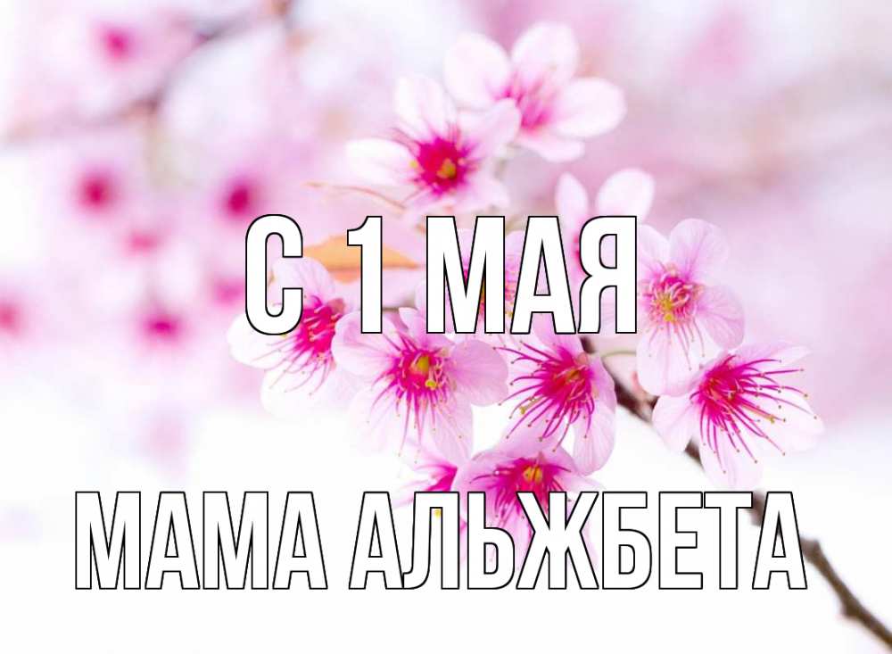 Открытка на каждый день с именем, Мама-Альжбета С 1 мая С 1 мая 2 Прикольная открытка с пожеланием онлайн скачать бесплатно 