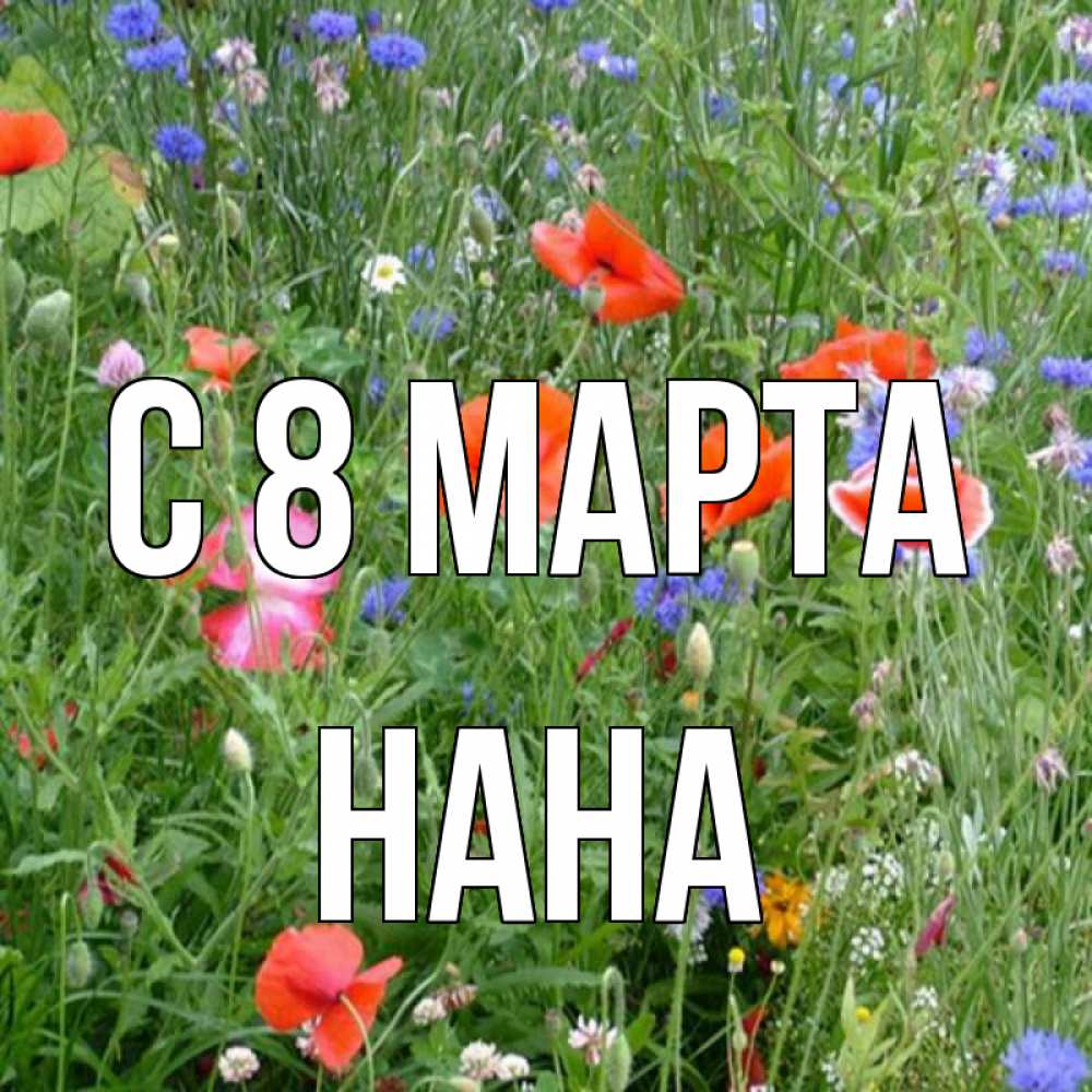Открытка на каждый день с именем, Нана С 8 МАРТА международный женский день 4 Прикольная открытка с пожеланием онлайн скачать бесплатно 