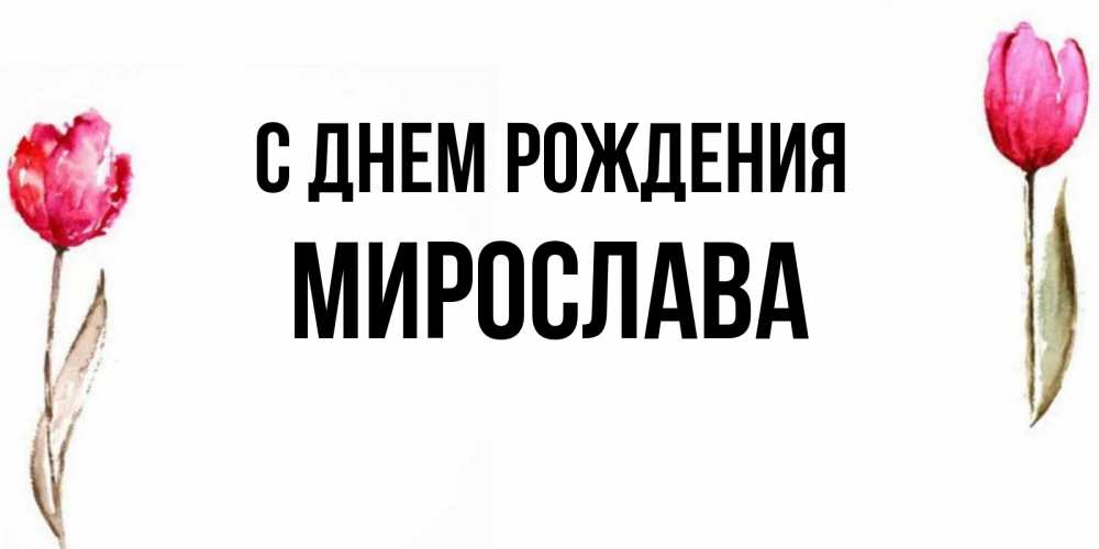 Открытки с днем рождения мирославу