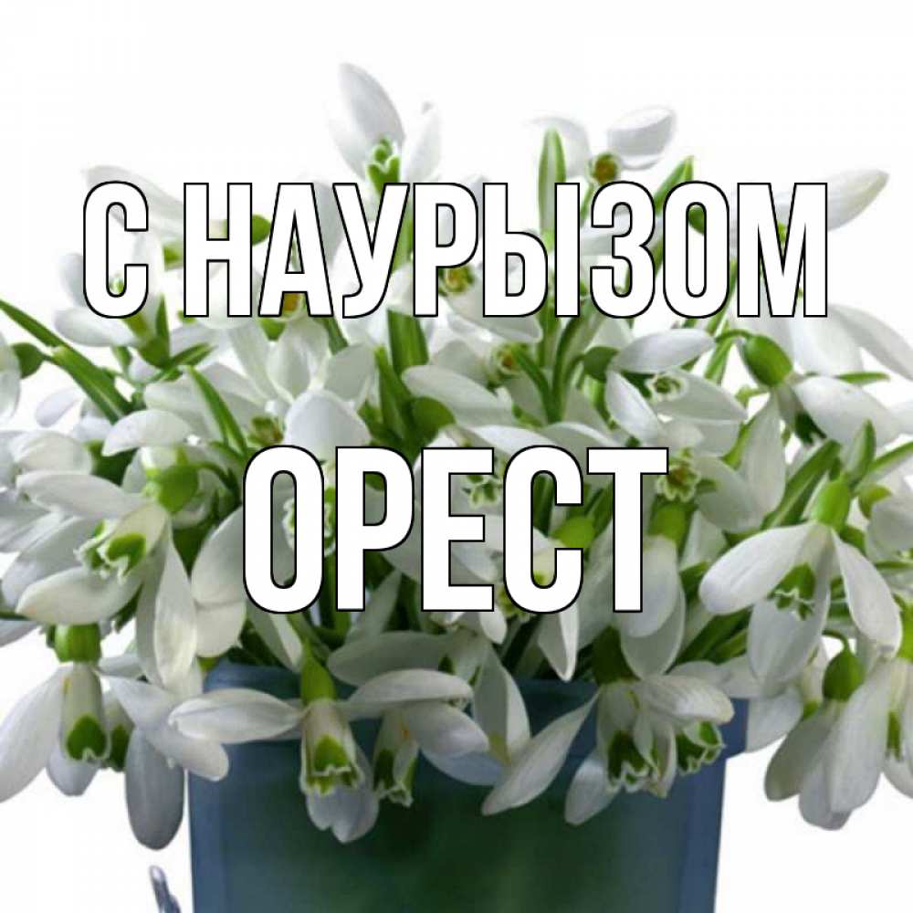 Открытка на каждый день с именем, Орест С наурызом цветы к наурызу новый год в Казахстане Прикольная открытка с пожеланием онлайн скачать бесплатно 