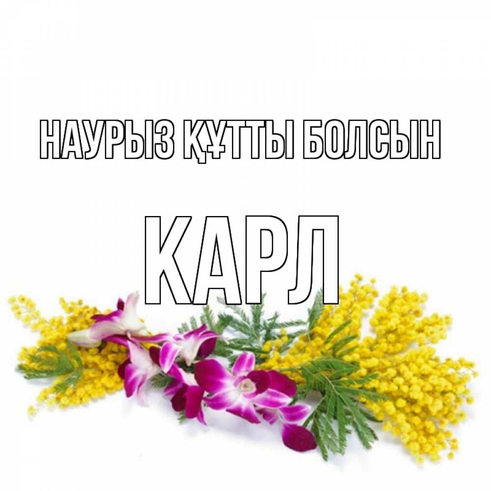 Открытка на каждый день с именем, Карл Наурыз құтты болсын открытка  наурыз с цветами  1 Прикольная открытка с пожеланием онлайн скачать бесплатно 