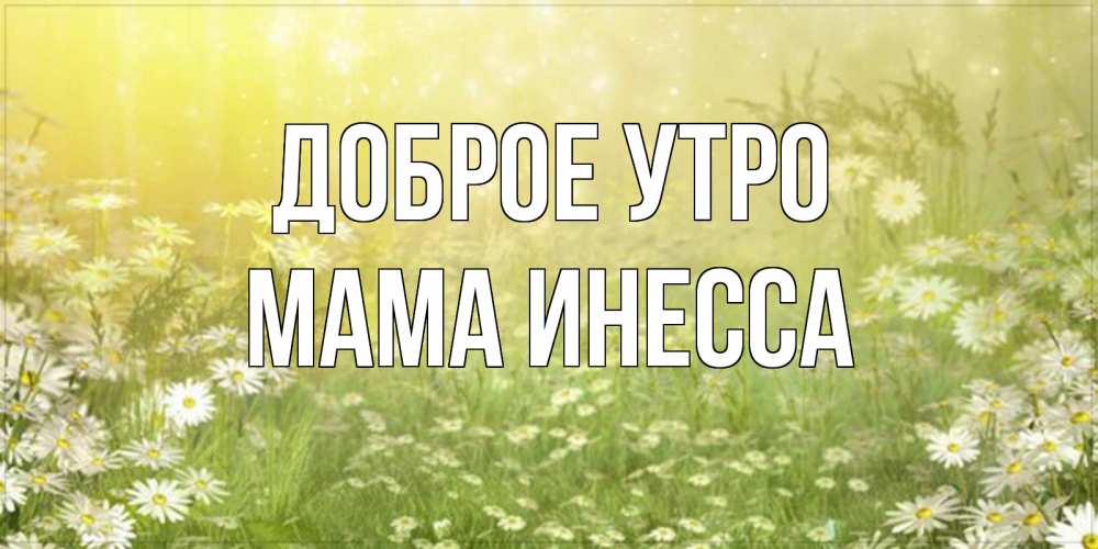 Открытка на каждый день с именем, Мама-Инесса Доброе утро доброе утро Прикольная открытка с пожеланием онлайн скачать бесплатно 
