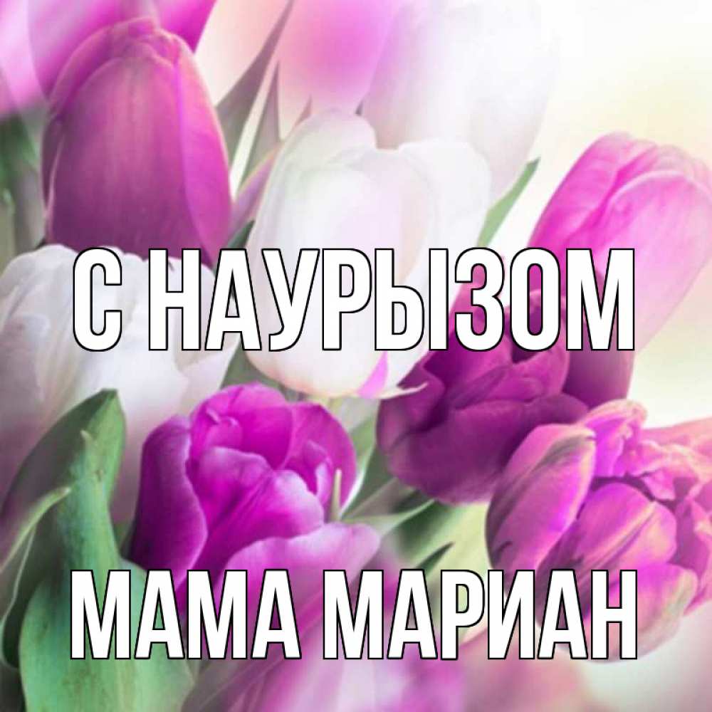 Открытка на каждый день с именем, Мама-Мариан С наурызом весна 1 Прикольная открытка с пожеланием онлайн скачать бесплатно 