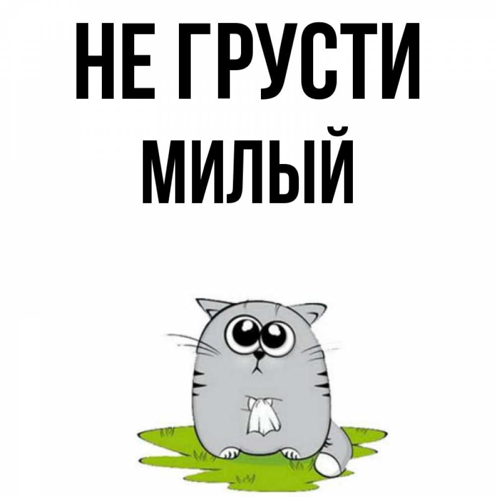 Не грусти милая картинка