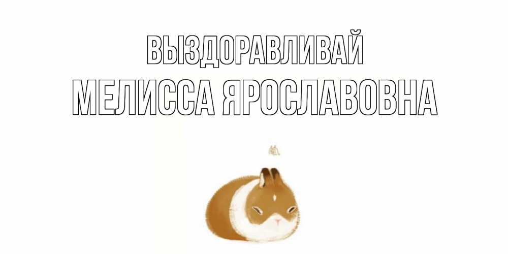 Картинка Выздоравливай, Мелисса Ярославовна