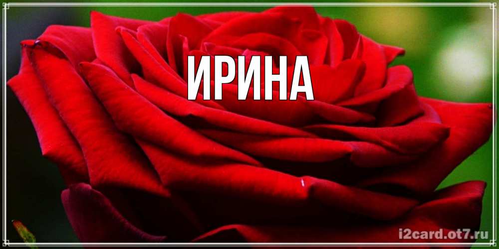 Открытка с именем, ИРИНА, 