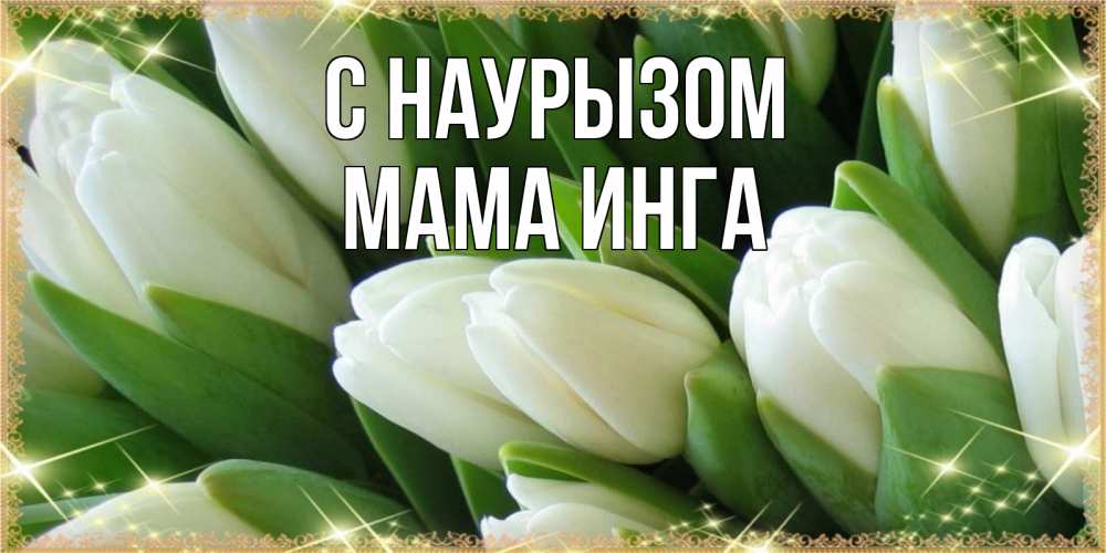 Открытка на каждый день с именем, Мама-Инга С наурызом поздравляем с праздник весны наурыз Прикольная открытка с пожеланием онлайн скачать бесплатно 