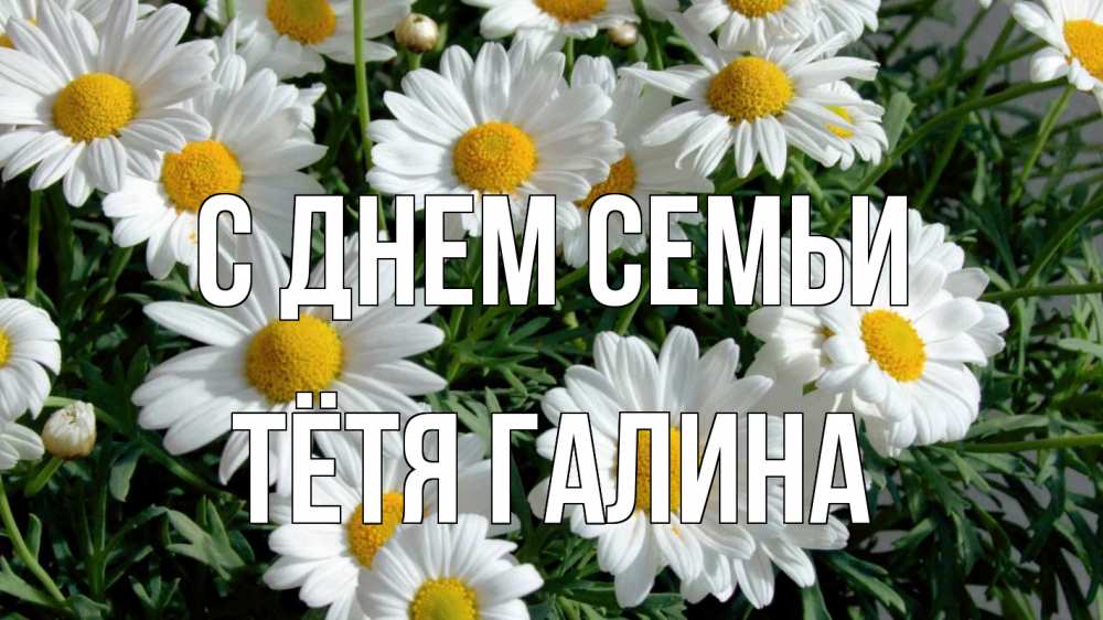 Открытка на каждый день с именем, Тётя-Галина С днем семьи с днем семьи Прикольная открытка с пожеланием онлайн скачать бесплатно 