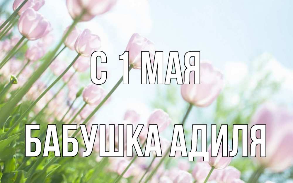 Открытка на каждый день с именем, Бабушка-Адиля С 1 мая С 1 мая Прикольная открытка с пожеланием онлайн скачать бесплатно 