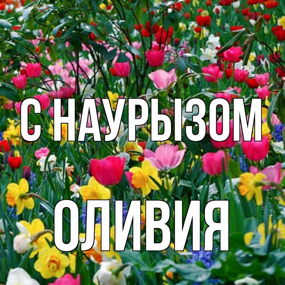 Открытка на каждый день с именем, Оливия С наурызом с наурызом праздником весны поздравления для женщины Прикольная открытка с пожеланием онлайн скачать бесплатно 