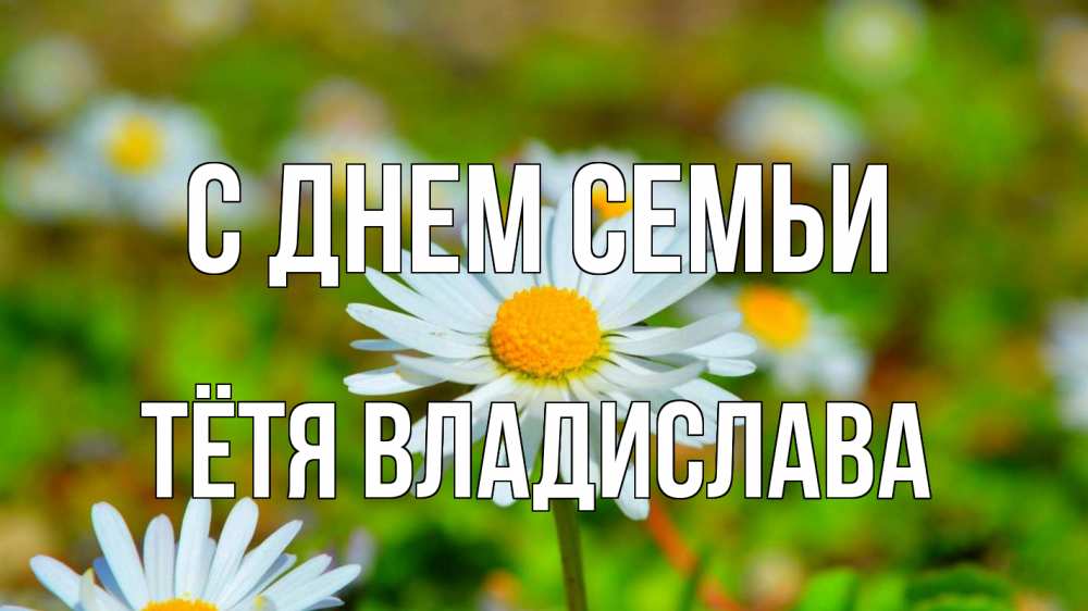 Открытка на каждый день с именем, Тётя-Владислава С днем семьи с днем семьи Прикольная открытка с пожеланием онлайн скачать бесплатно 