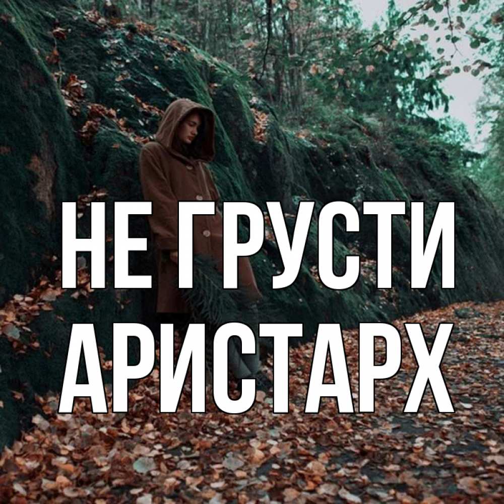 Открытка на каждый день с именем, Аристарх Не грусти осенний лес Прикольная открытка с пожеланием онлайн скачать бесплатно 