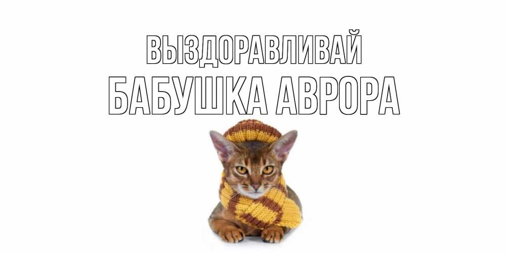 Открытка на каждый день с именем, Бабушка-Аврора Выздоравливай родные не болейте Прикольная открытка с пожеланием онлайн скачать бесплатно 