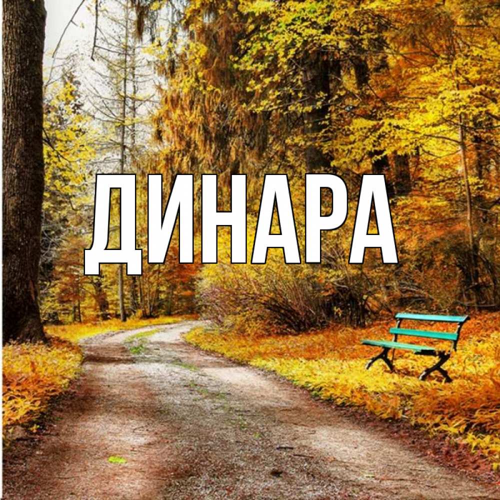 Открытка на каждый день с именем, Динара Главная зеленая лавочка Прикольная открытка с пожеланием онлайн скачать бесплатно 