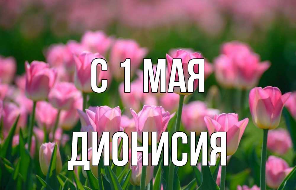 Открытка на каждый день с именем, Дионисия С 1 мая С 1 мая Прикольная открытка с пожеланием онлайн скачать бесплатно 
