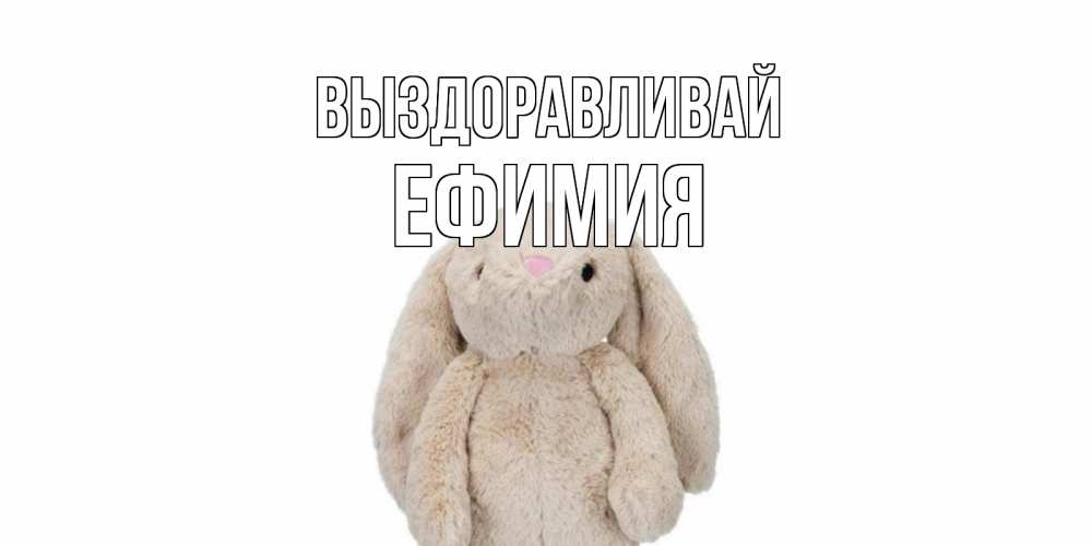 Открытка на каждый день с именем, Ефимия Выздоравливай не болей Прикольная открытка с пожеланием онлайн скачать бесплатно 