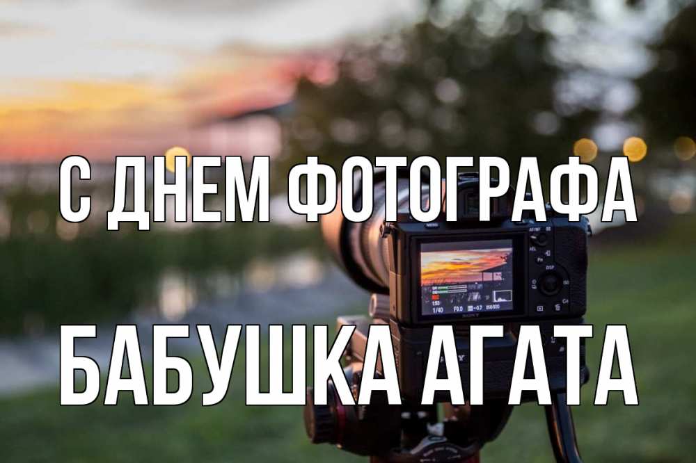 Открытка на каждый день с именем, Бабушка-Агата С днем фотографа с днем фотографа Прикольная открытка с пожеланием онлайн скачать бесплатно 
