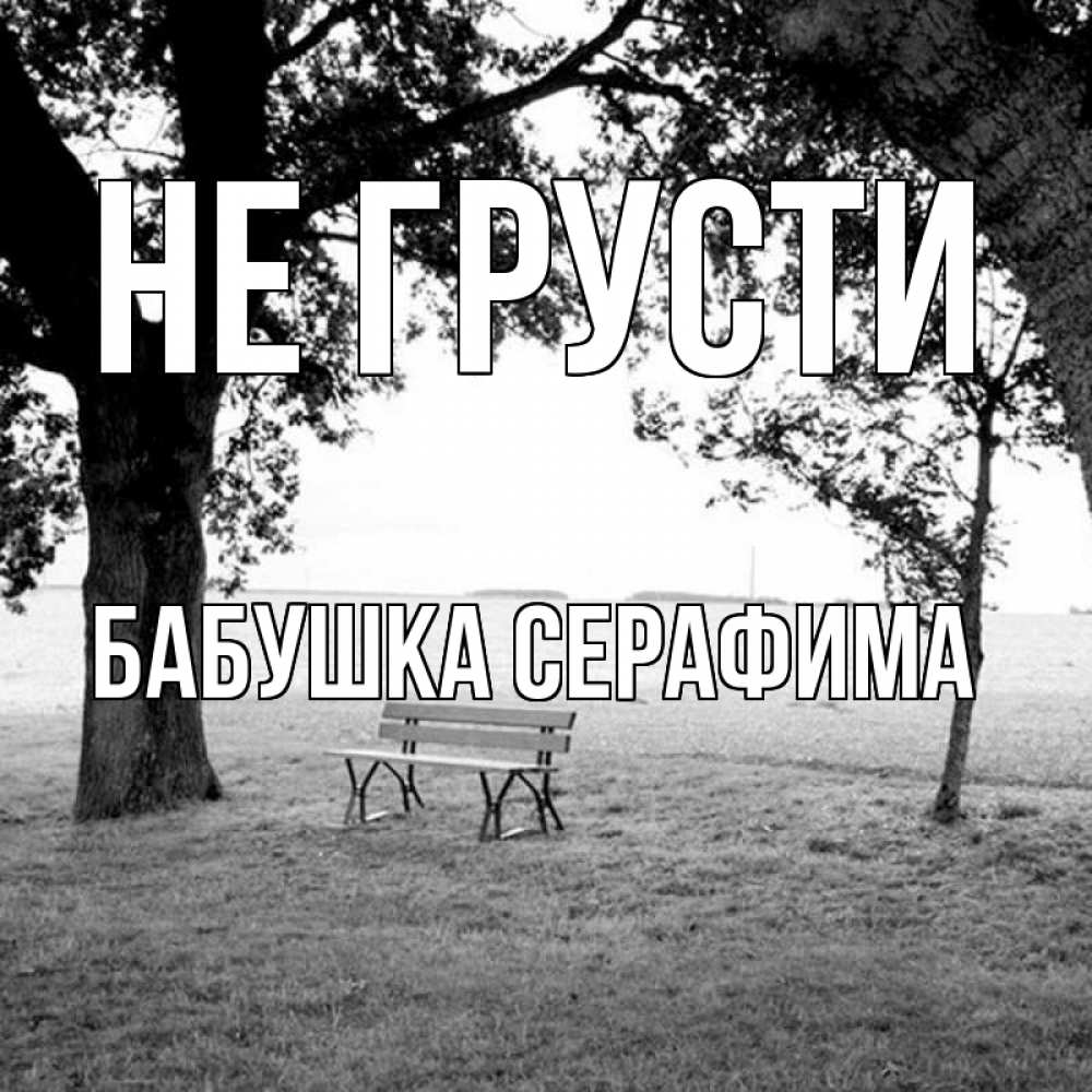 Открытка на каждый день с именем, Бабушка-Серафима Не грусти мощное дерево Прикольная открытка с пожеланием онлайн скачать бесплатно 