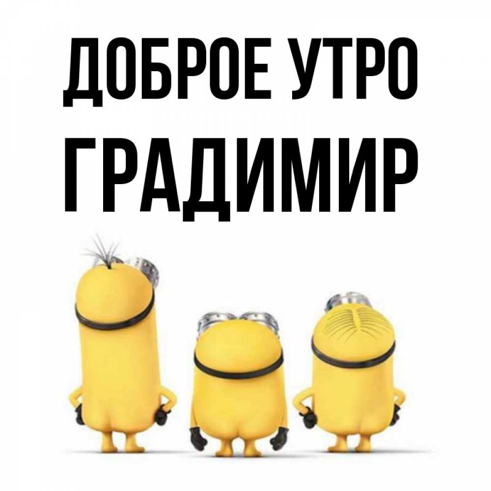 Открытка на каждый день с именем, Градимир Доброе утро подписать открытку онлайн бесплатно Прикольная открытка с пожеланием онлайн скачать бесплатно 