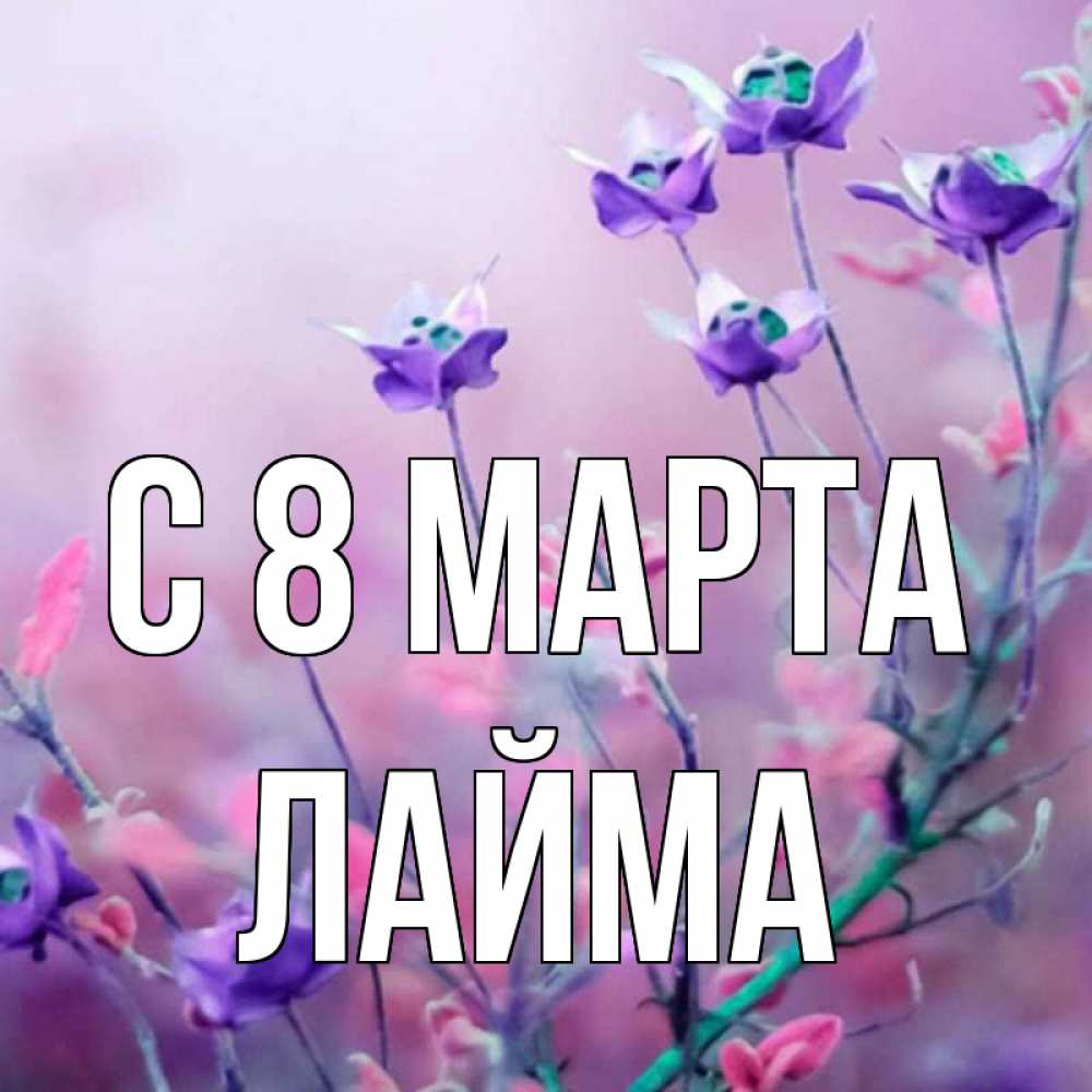 Открытка на каждый день с именем, Лайма С 8 марта международный женский день 2 Прикольная открытка с пожеланием онлайн скачать бесплатно 