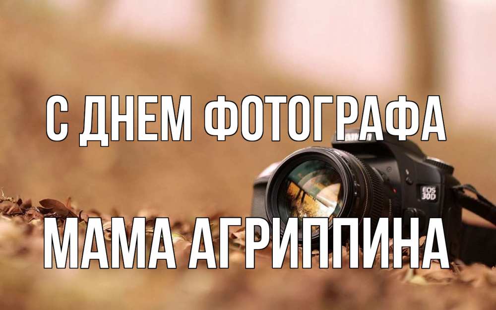 Открытка на каждый день с именем, Мама-Агриппина С днем фотографа с днем фотографа Прикольная открытка с пожеланием онлайн скачать бесплатно 